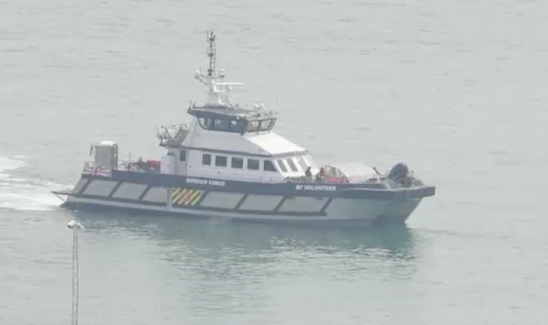 Migrants spotted in the Channel and rescued by coastguard