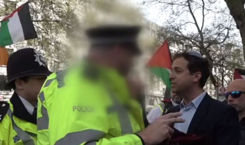 Sky News footage reveals new details of exchange between police and antisemitism campaigner called &#039;openly Jewish&#039;