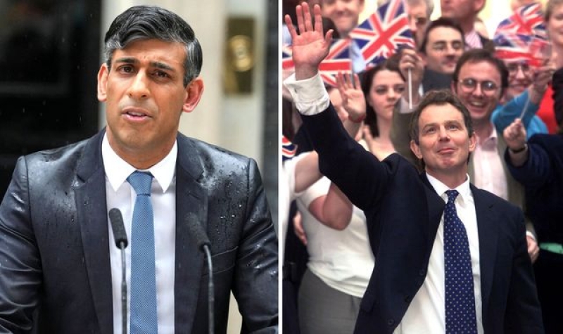 General election: Why was Things Can Only Get Better playing during Rishi Sunak&#039;s statement?