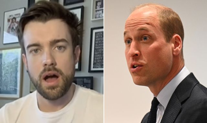 Jack Whitehall reacts after Prince William calls his jokes 'dad-like'