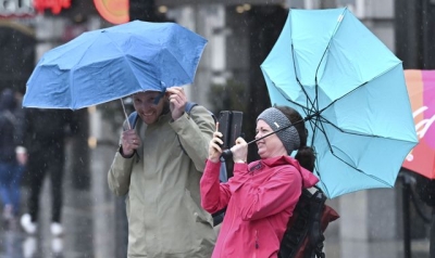 Yellow weather warning issued as strong winds batter much of UK