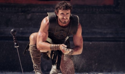 Paul Mescal transformed as he&#039;s seen fighting for his life in Gladiator II trailer