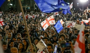 Georgians protest against &#039;Russian law&#039; that will test the country&#039;s future direction