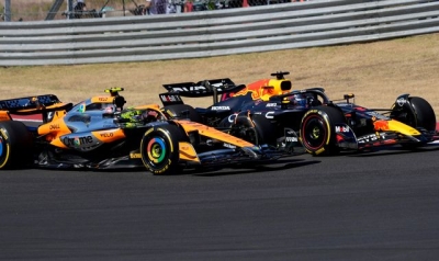 United States GP: Charles Leclerc leads dominant Ferrari 1-2 in Austin as Lando Norris penalty hands Max Verstappen third