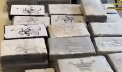 Italy: Cocaine haul worth more than &amp;#163;20m found in ship&#039;s hull by specialist divers, police say