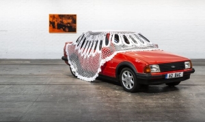 Artist who covered sports car with giant doily nominated for Turner Prize