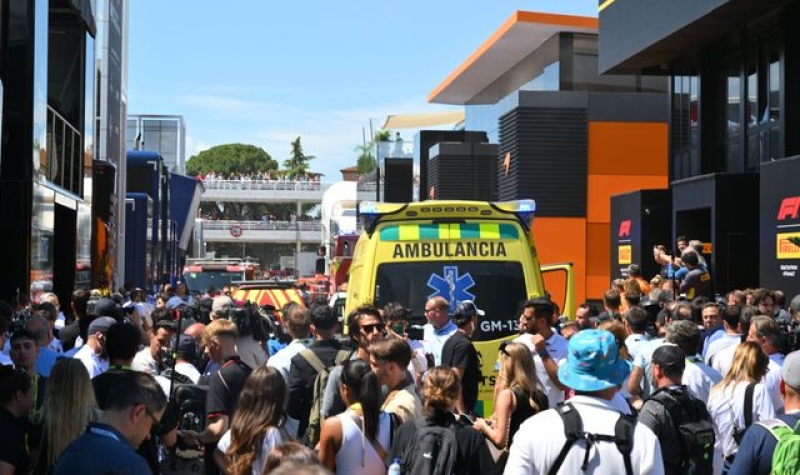 McLaren hospitality suite evacuated due to fire at Spanish Grand Prix ahead of final practice